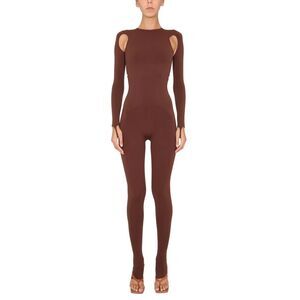 Andreadamo Women Full Jumpsuit With Cut-Out Details